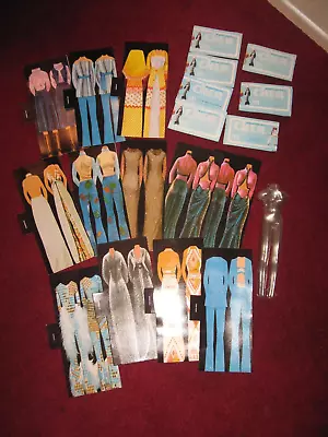 12 Vintage Cher Clothing Cards 8 Plastic Body Moldsand 7 Pamphlets Near Mint. • $20