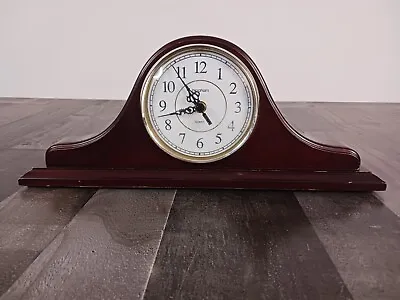 Ingraham Mantel Clock Vintage Retro Wood Case Electric Mantle Batteries Included • $19.88