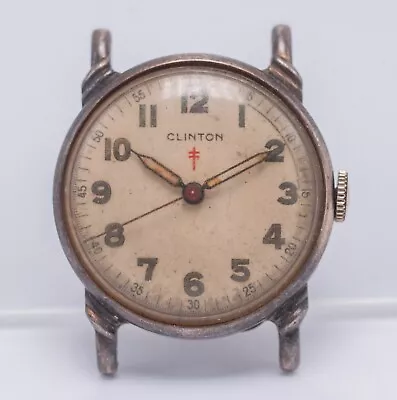 4u2fix WWII Era Clinton Unisex Nurse Medic 28mm Hand Wind Watch • $71.19