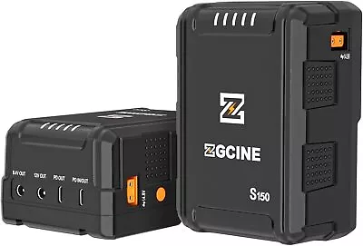 $125 • Buy ZGCINE S150 V-Mount Battery 133Wh 14.8V V-Lock Dual DC/USB-C PD/D-TAP BMPCC Sony