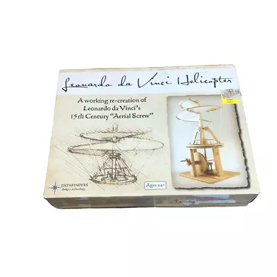 Leonardo Da Vinci Helicopter Model New/Sealed Some Box Damage Wood • $24