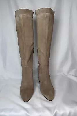 Vince Camuto Casey Suede Boots. Light Tan Knee High. Block Heel. Women’s Size 9 • $28.41