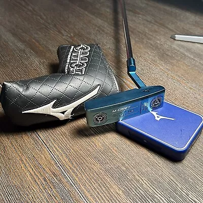 Mizuno M-CRAFT OMOI Type 2 Putter Blue Ion  W/ Weight Set And New Grip 34 In • $230