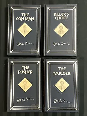 Ed McBain Armchair Detective Lot: Killer’s Choice; The Con Man; Pusher; Mugger • $29.95