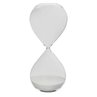Glass Kitchen Sand Timer Rustic Cooking Clock Accessory Tool 60 Minutes Clear • £15