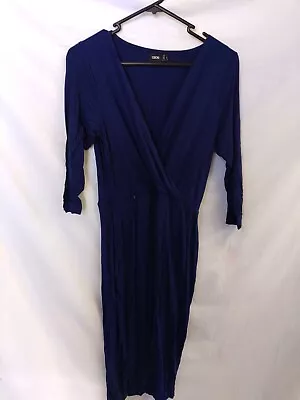 $15 • Buy Asos Blue Stretch Dress Wrap Like Style Size 12