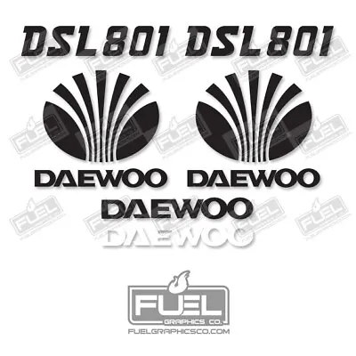 Daewoo DSL 801 Decal Set Vinyl Decal Kit - Skid Steer Loader Decal Set • $82.61