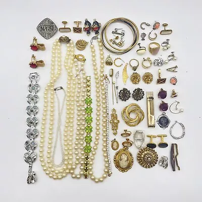 Vintage Designer Costume Jewelry Lot Corolee Monet Richelieu Trifari Swank • $74.99