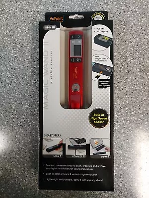 VuPoint Solutions Magic Wand II Portable Scanner Model ST441R Red NEW!! • $12.95