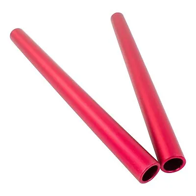 Motorcycle Clip On Bar Tubes 22.2mm (7/8 ) X 280mm Red Universal Aluminium Pair • $16.12