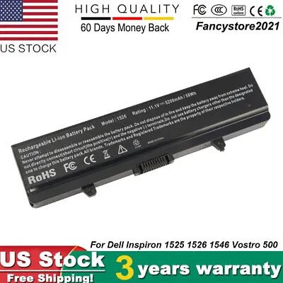 New Battery For Dell Inspiron 1525 1526 1440 1545 1546 1750 GW240 X284G HP297 FS • $13.99