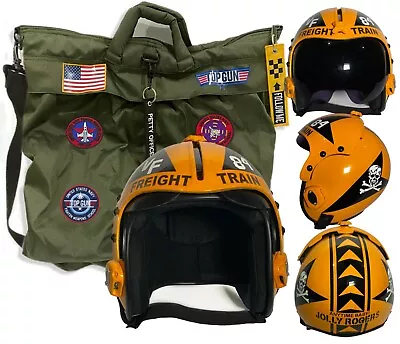 Polyst TOP Gun Helmet Squadron  Jolly Rogers   Fighter Aviator USN HGU-33 • $392