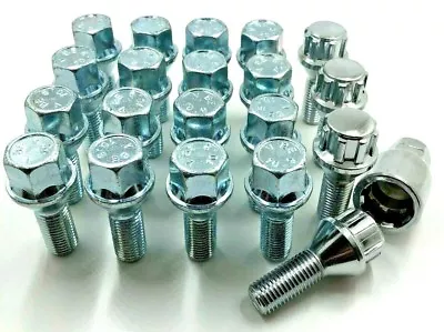 20 X ALLOY WHEEL BOLTS + LOCKS FOR BMW 3-SERIES E30 E36 E46 E90 LUG NUTS (41 36) • $31.74