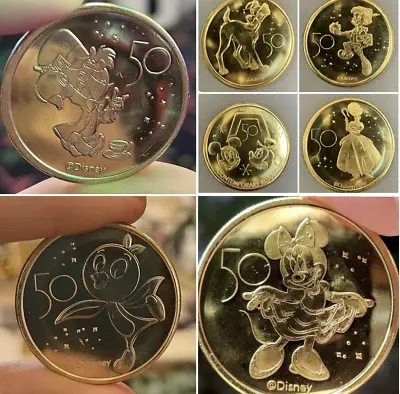 $9.99 • Buy NEW Walt Disney World 50th Anniversary Commemorative Gold Coins 53 Variations 