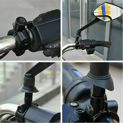 2 X 10mm Mirror Clamp On Mount Adapter Adaptor 7/8  22mm Handlebar Motorcycle • $13.14