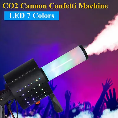 CO2 Jet Confetti Machine LED 7 Colors CO2 Spray Cannon CO2 Gun Kit Party Club DJ • $253.65