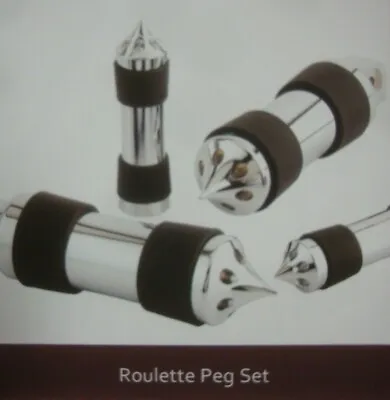 Big Dog Motorcycles OEM ROULETTE Full Foot Peg Set 2004-2011 PASSENGER TOE GRIPS • $599.99