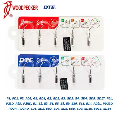 5PCS Original Woodpecker/DTE Ultrasonic Scaler Tips Set Scaling Perio Endo • $12.59