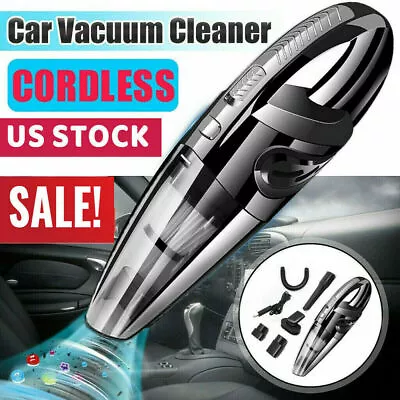 $27.99 • Buy Cordless HandHeld Vacuum Cleaner Mini Portable Car Auto Home Wireless Duster US