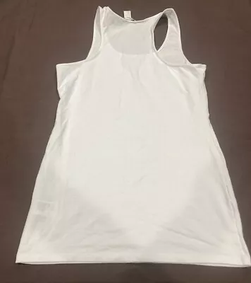 White Workout Muscle T Shirt Womens Size Large • $9.99