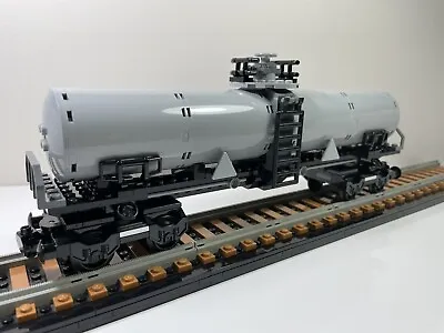 LEGO MOC Oil Tanker Train Carriage Large 12V 9V Town City Trains • $149.95