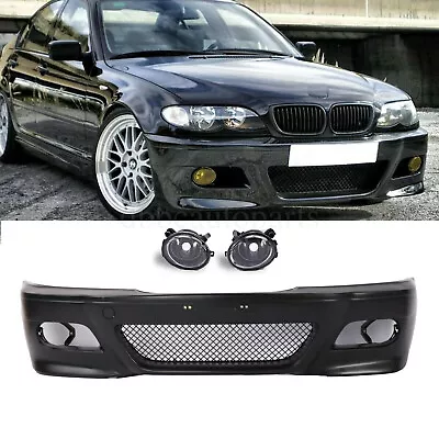 For 99-06 BMW E46 3-Series Non-M Front Bumper Cover Lower Lip W/Grille+Fog Light • $269.90