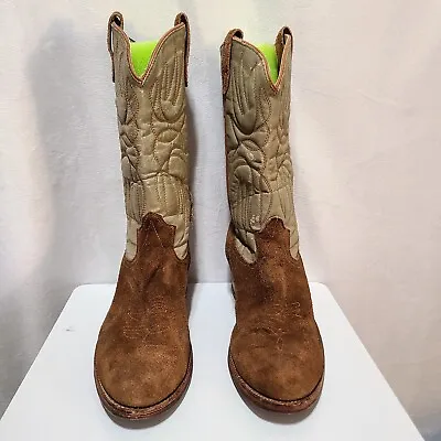 Texas Imperial Vintage Men’s Western Boots Brown Seude Size 11 D Pre-owned  • $29.98