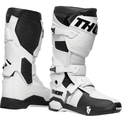 Thor MX Motocross RADIAL Boots (White/Black) Choose Size • $196.39