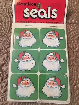 Santa Seals Dennison  Christmas Stickers/seals • $12.99