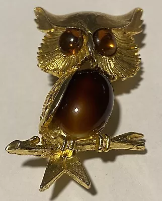 Vintage Owl Brooch/Pin • $6.99