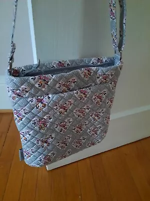 Vera Bradley Triple Zip Hipster Crossbody NWOT In Mon Amour Gray • $43