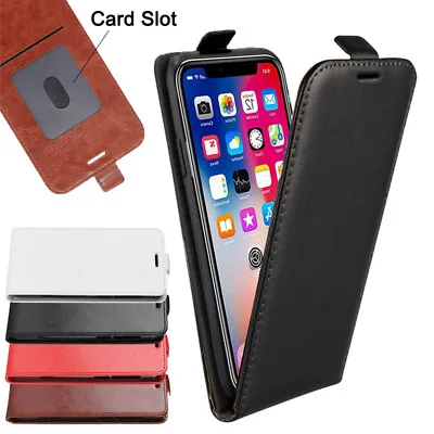 $10.99 • Buy For IPhone 13 12 11 Pro Max XS XR 8 7 6 Leather Vertical Flip Wallet Case Cover