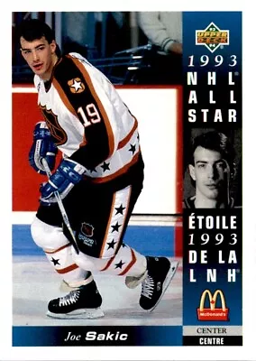 1993-94 Upper Deck McDonald's Joe Sakic Quebec Nordiques #MCD-24 • $2.99