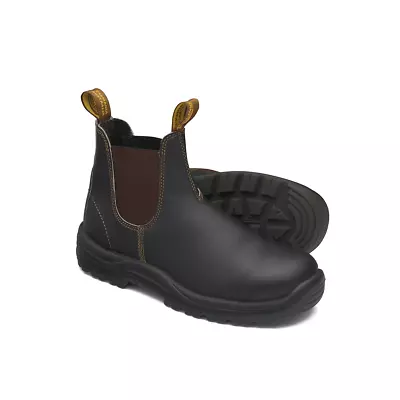  172-120 Steel Toe Elastic Side Slip-On Boots Kick Guard Water Resistant Stou • $180.43