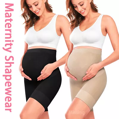 Women High Waist Maternity Support Seamless Pregnancy Underwear Body Shaper • £7.99