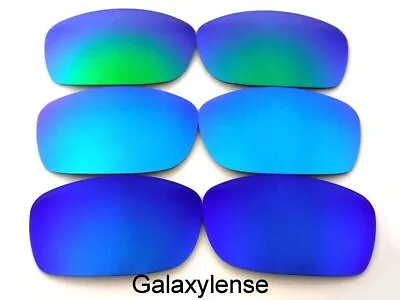 Galaxy Replacement Lens For Oakley Fives Squared Sunglasses Blue&Ice Blue&Green • $14.38