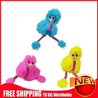 Funny Pull String Hand Puppet Ostrich Shape Muppet Handcraft Montessori Toys • £5.66