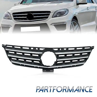 Front Bumper Upper Grille For 2012-2015 Mercedes Benz ML Class W166 ML350 550 • $92.99