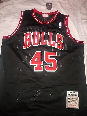 XL Chicago Bulls Michael Jordan #45 1994 NBA Jersey New (Black) • $70