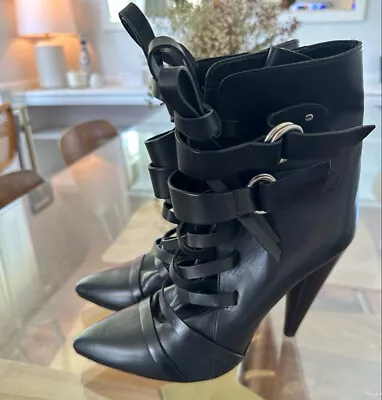 Isabel Marant Black Leather Boots 41 • $150