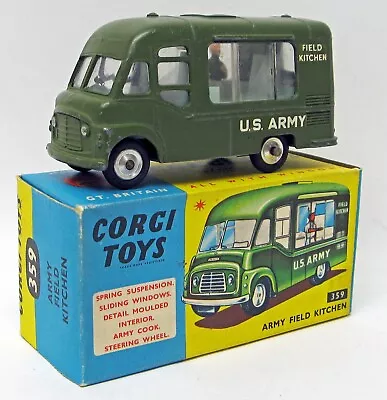 Army Field Kitchen Van Corgi Toys 359 England NMB • $139.33