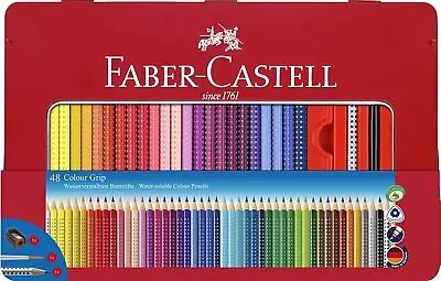 Faber-Castell 48 Colour Grip Pencil With Accessories • $66.94