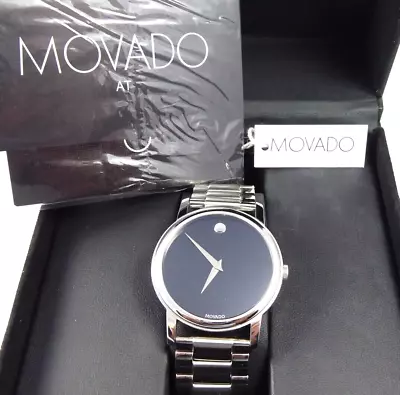 Movado Museum Stainless Steel Mans Watch- U.S. Seller -LN With Box & Docs • $275