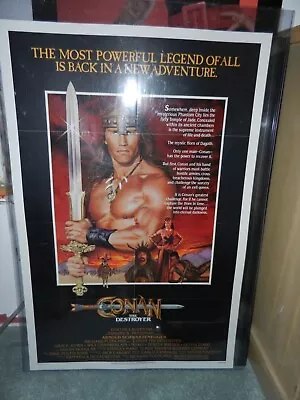 Conan The Destroyer (1984) One Sheet Movie Poster - Arnold Schwarzenneger • $79.99