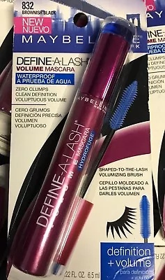 WOW! $9.99 ~ Maybelline Define-A-Lash Volume Mascara W/P ~ Brownish Black - 832 • $9.99