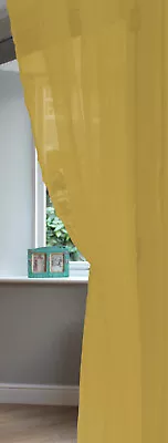 Single Plain Voile Net Curtain Sheer Panels Slot Top - Free Postage • £8
