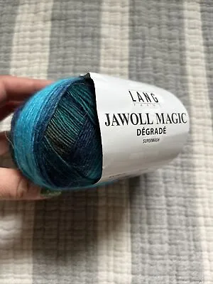 Lang Yarns Jawoll Magic Degrade 1 Ball (100g) Virgin Wool Blend Color 7235 • $15