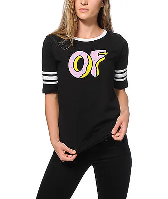 Odd Future OFWGKTA OF DONUT HOCKEY STRIPE Girls T-Shirt NWT 100% Authentic • £23.71