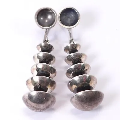 The Best Modernist Sterling Silver Dangle Earrings  • $169