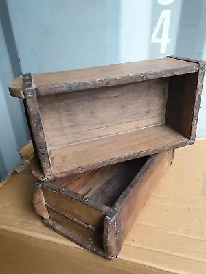 £13.50 • Buy Vintage Brick Mould, Wooden Storage Box, Wooden Display Box
